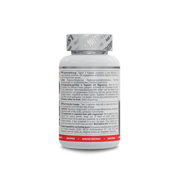 Хелат бисглицината магния MST Nutrition Magnesium Bisglycinate, 90 капсул. Фото 3