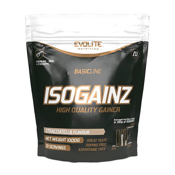 Гейнер Evolite Nutrition IsoGainz, 1 кг. Фото 2