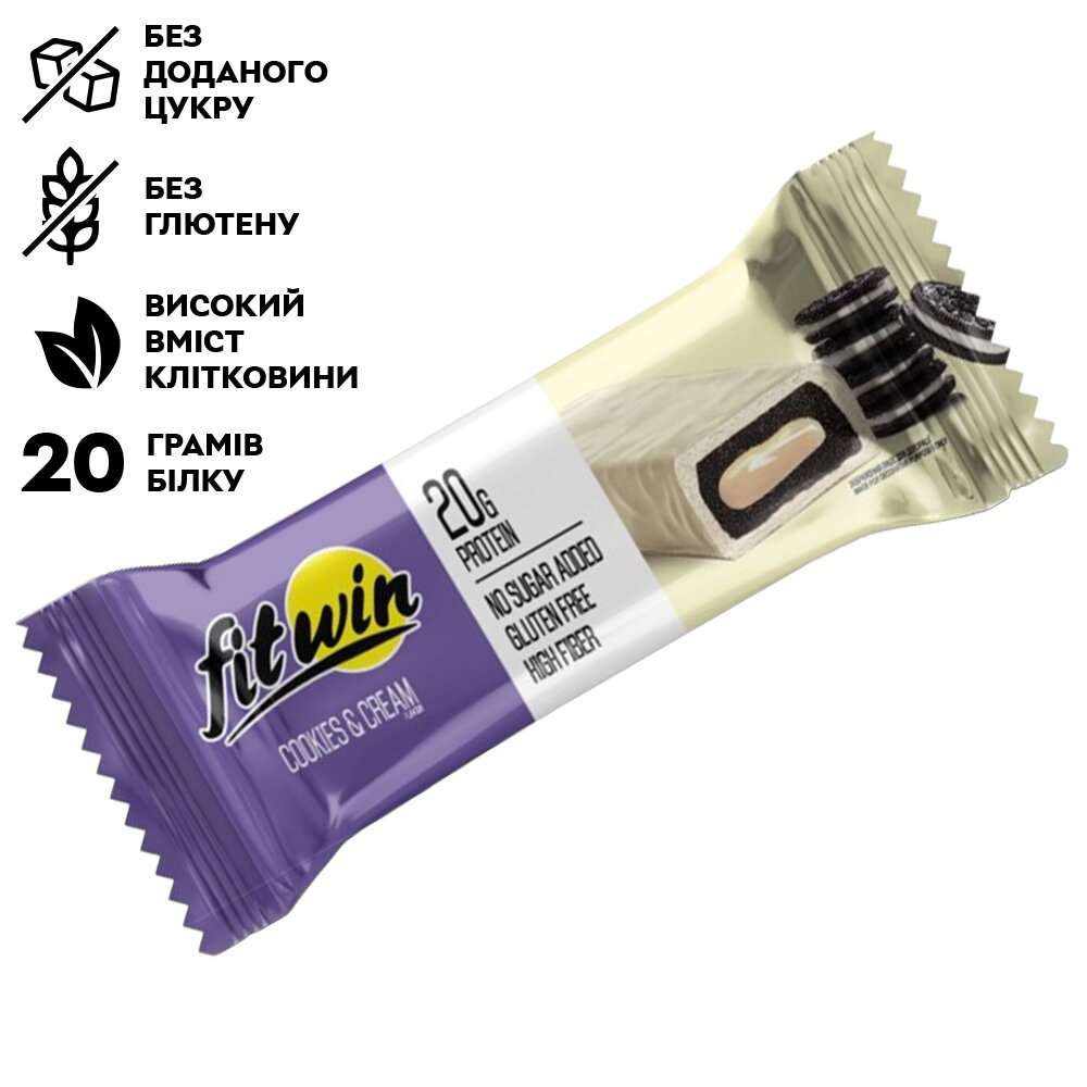 Протеїновий батончик FitWin Protein Bar 33%, 60 грам. Фото 3