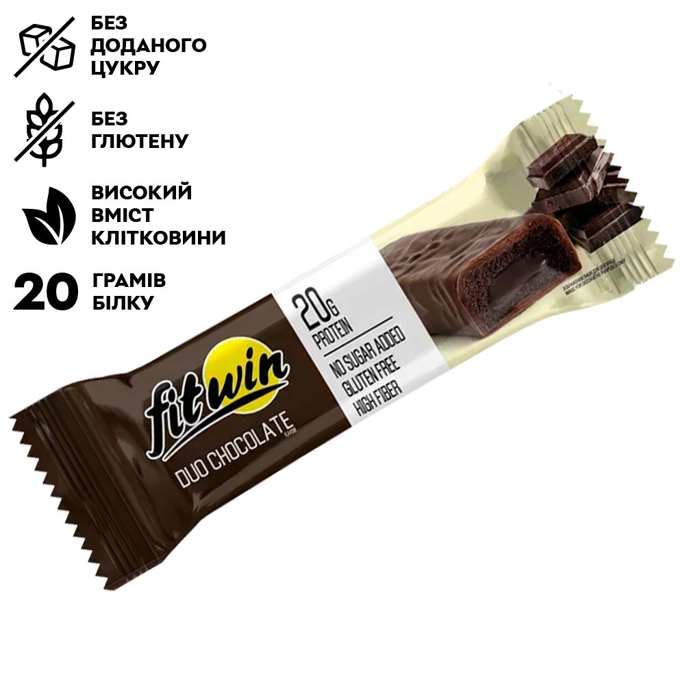 Протеїновий батончик FitWin Protein Bar 33%, 60 грам. Фото 7
