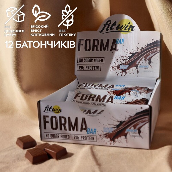 Батончик FitWin Forma Bar, 12x60 грамм. Фото 5