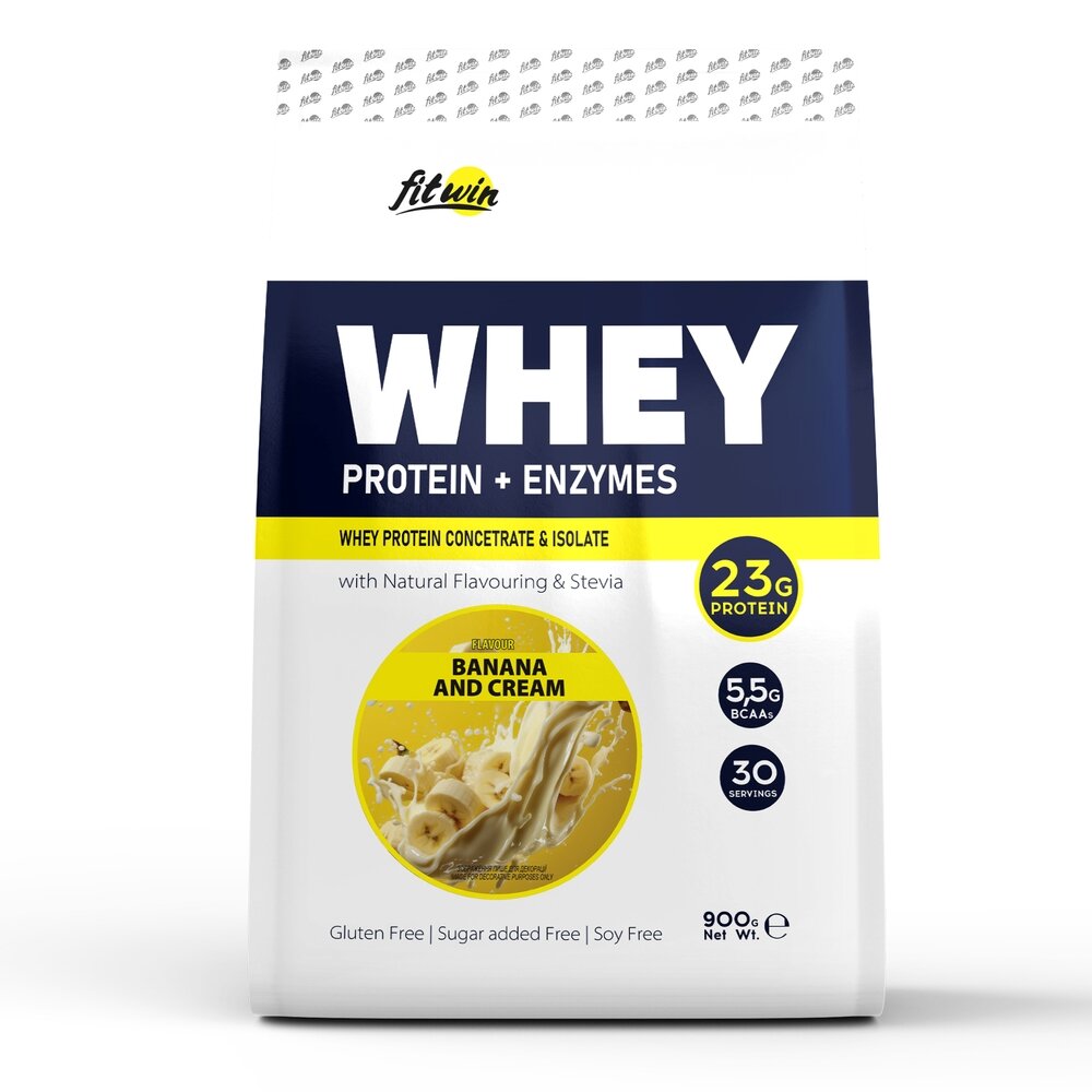 Протеїн FitWin Whey Protein + Enzymes, 900 грам