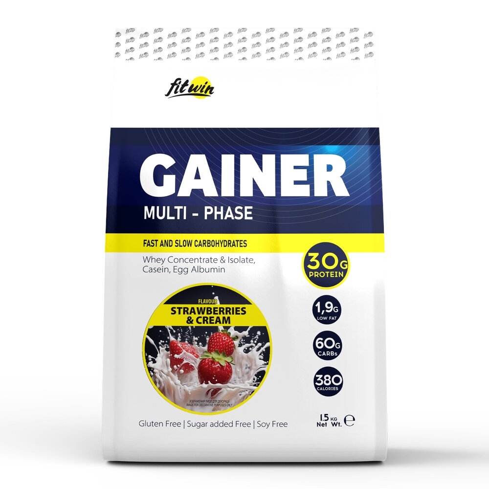 Гейнер FitWin Gainer Multi-Phase, 1.5 кг. Фото 3