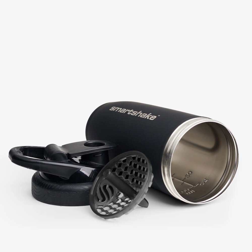 Шейкер Smart Shake Reforce Stainless Steel 900 мл, Black. Фото 2