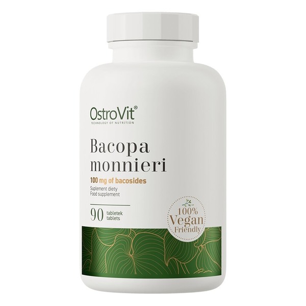 Екстракт бакопи дрібнолиста OstroVit Vege Bacopa Monnieri, 90 таблеток для підтримки пам'яті