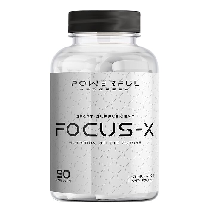 Натуральна добавка Powerful Progress Focus-X, 90 капсул для покращення пам'яті