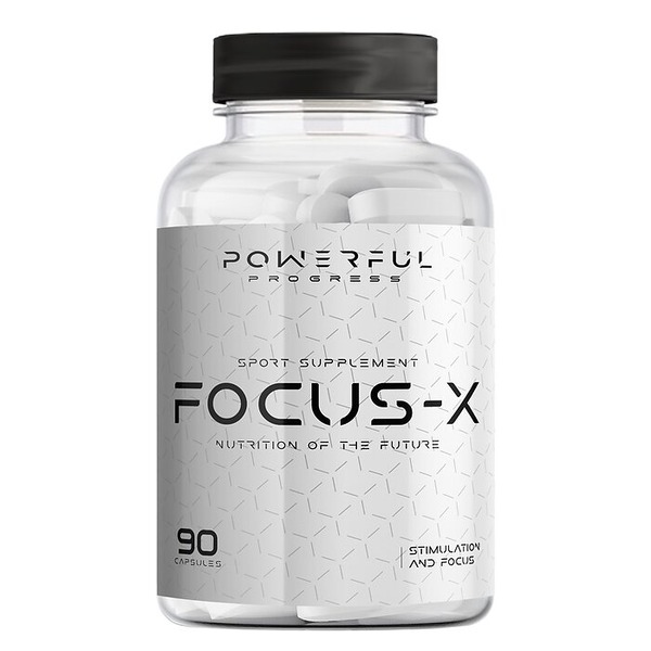 Натуральная добавка Powerful Progress Focus-X, 90 капсул для улучшения памяти