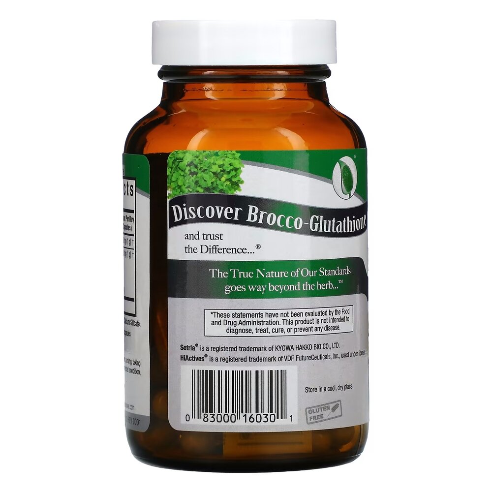 Глутатіон з броколі Nature's Answer Brocco-Glutathione 500 mg, 60 вегакапсул. Фото 3