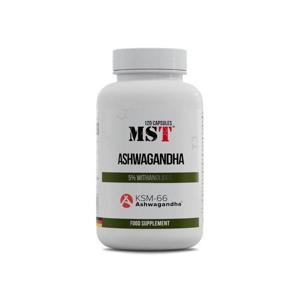 Ашваганда MST Nutrition Ashwagandha KSM-66, 120 капсул