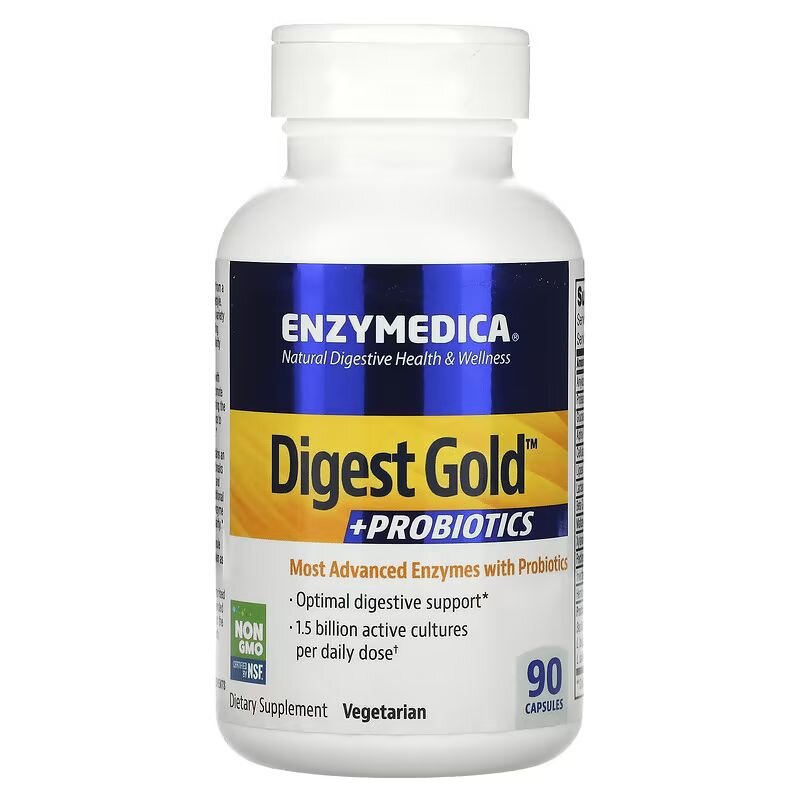 Ферменти Enzymedica Digest Gold + Probiotics, 90 капсул с пробиотиками