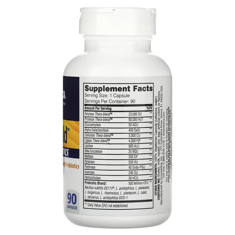 Ферменти Enzymedica Digest Gold + Probiotics, 90 капсул с пробиотиками. Фото 2