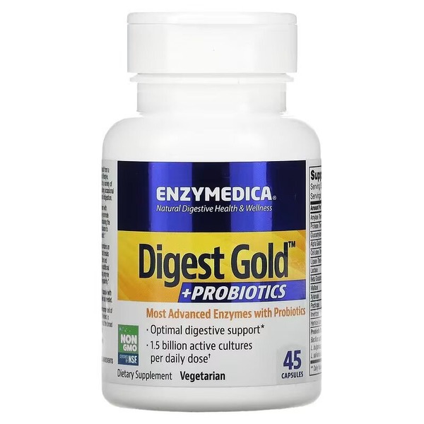 Ферменти Enzymedica Digest Gold + Probiotics, 45 капсул с пробиотиками