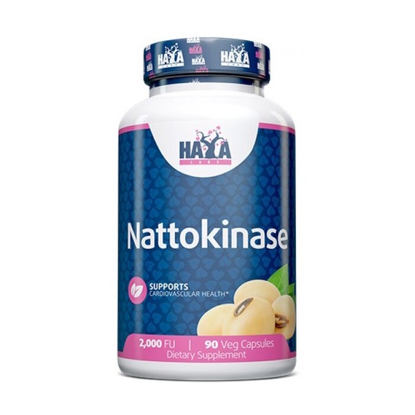 Наттокіназиа Haya Labs Nattokinase 2000 FU, 90 вегакапсул для підтримки серцево-судинної системи