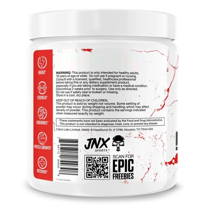 Креатин моногидрат JNX Sports The Curse Creatine, 300 грамм. Фото 2
