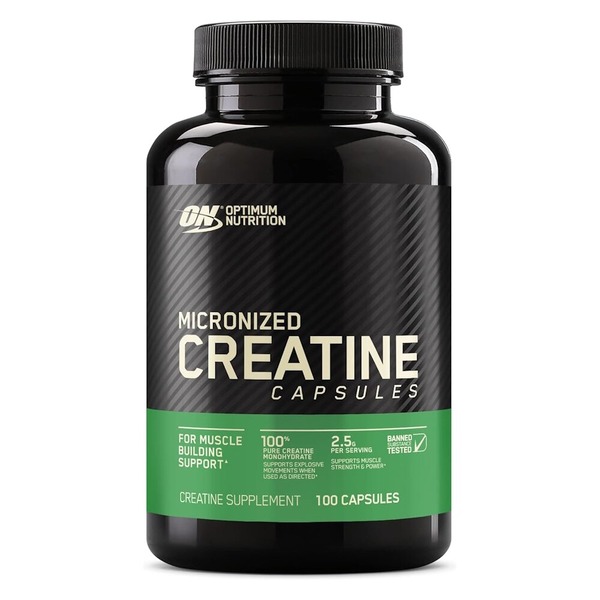 Креатин моногидрат Optimum Nutrition Micronized Creatine Capsules, 100 капсул