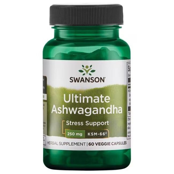Экстракт ашваганды Swanson Ashwagandha  Ultimate 250 mg, 60 вегакапсул
