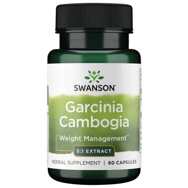 Екстракт камбоджійської гарцинії Swanson Garcinia Cambogia 80 mg, 60 капсул