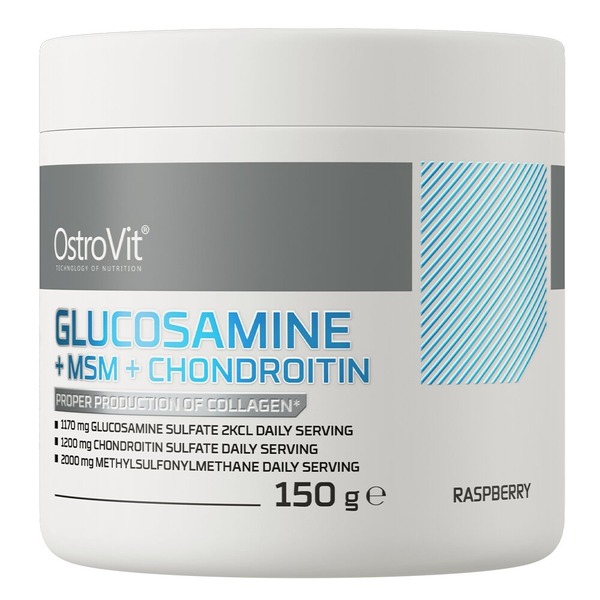Препарат для суглобів і зв'язок OstroVit Glucosamine+MSM+Chondroitin, 150 грам. Фото 2