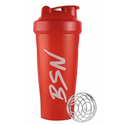 Шейкер BSN Shaker 700 мл з пружинкою, Red. Фото 2