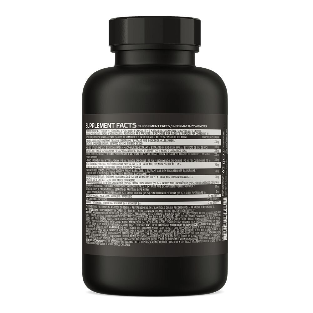 Стимулятор тестостерону OstroVit Testo Extreme, 90 капсул. Фото 2
