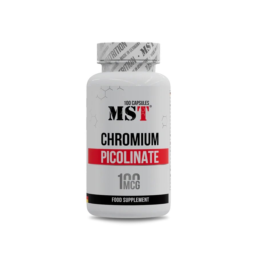 Витамины и минералы MST Nutrition Chromium Picolinate, 100 капсул
