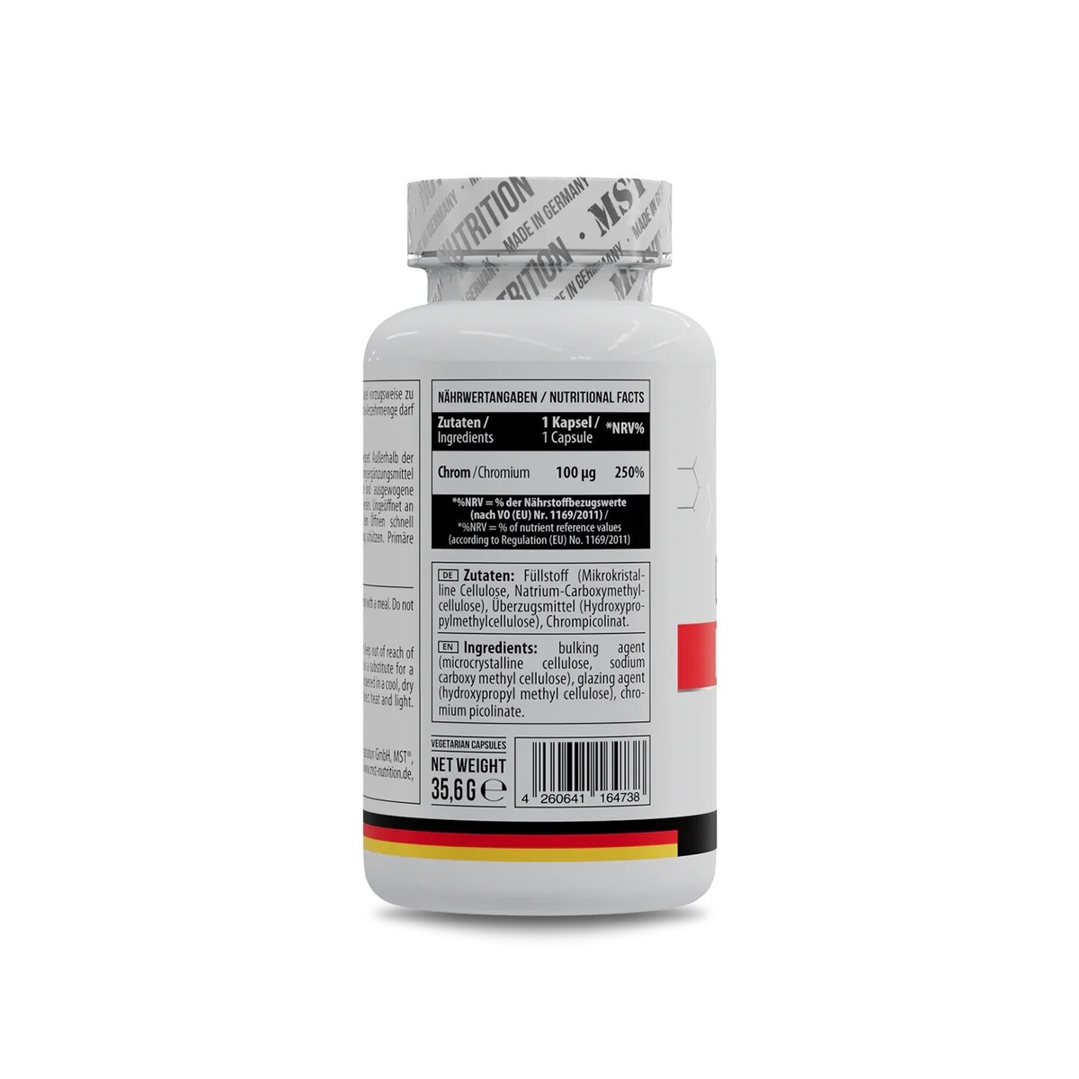 Витамины и минералы MST Nutrition Chromium Picolinate, 100 капсул. Фото 2