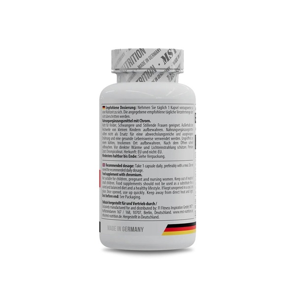 Витамины и минералы MST Nutrition Chromium Picolinate, 100 капсул. Фото 3