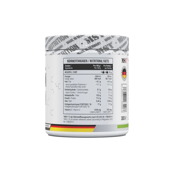 Препарат для суглобів і зв'язок MST Nutrition Collagen Peptides + Fortigel, 300 грам. Фото 2