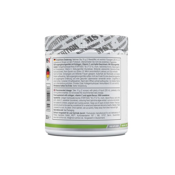 Препарат для суглобів і зв'язок MST Nutrition Collagen Peptides + Fortigel, 300 грам. Фото 3