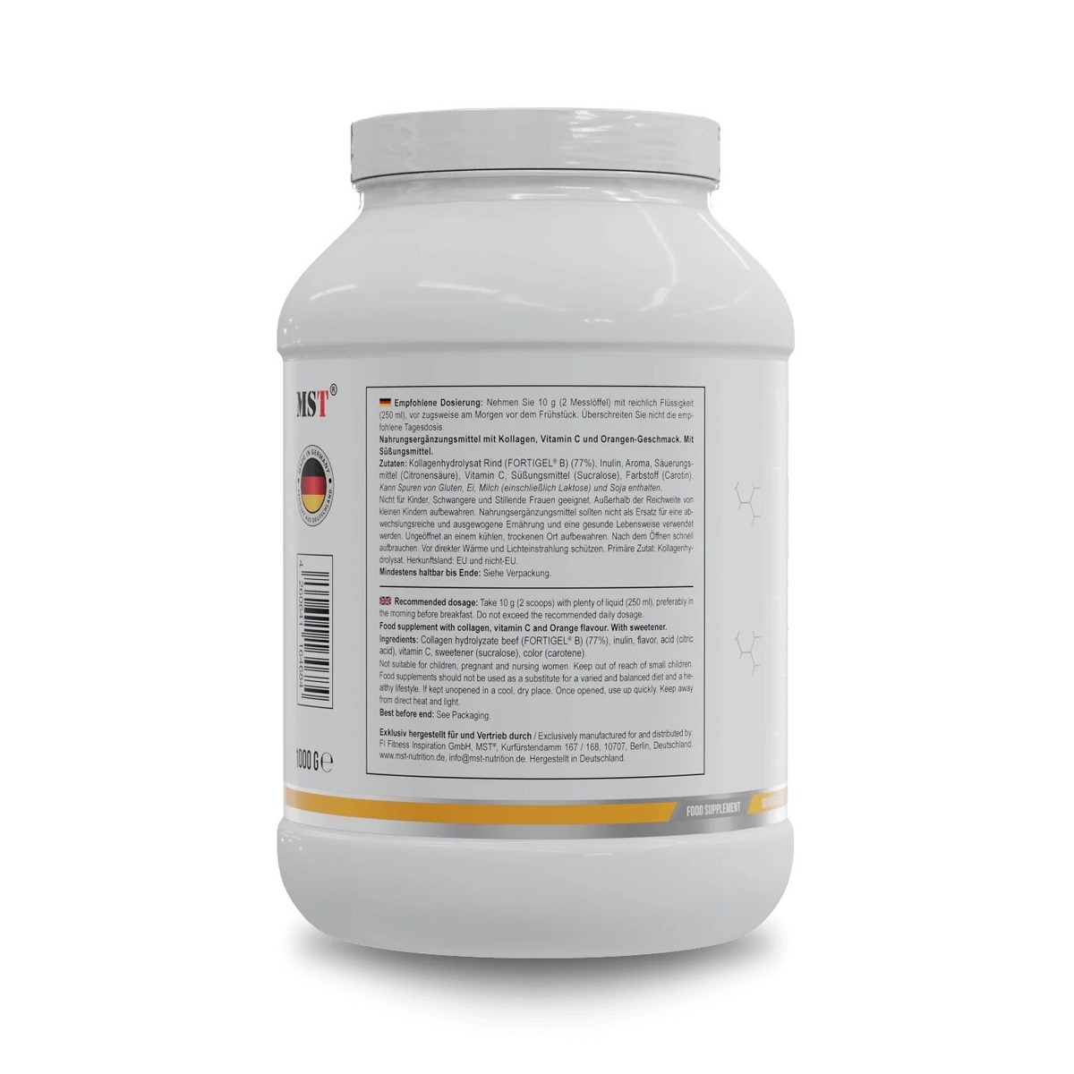 Препарат для суставов и связок MST Nutrition Collagen Peptides + Fortigel, 1кг. Фото 3