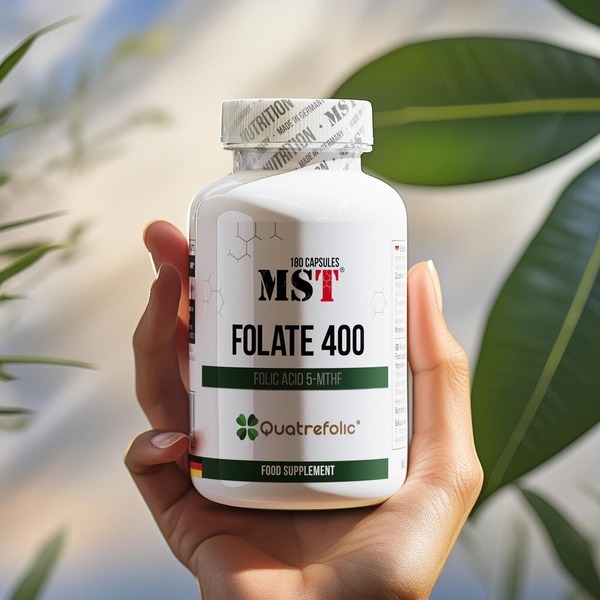 Вітаміни та мінерали MST Nutrition Folate 400 Quatrefolic, 180 капсул