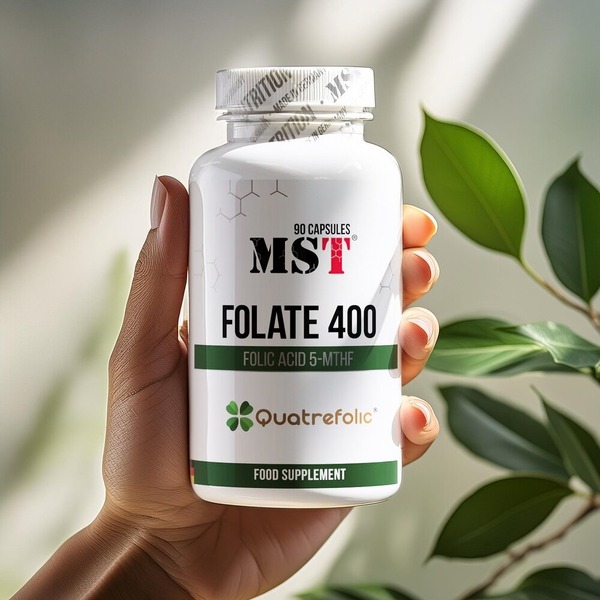Вітаміни та мінерали MST Nutrition Folate 400 Quatrefolic, 90 капсул