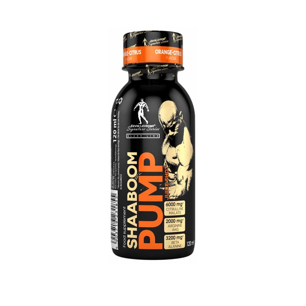 Предтренировочный комплекс Kevin Levrone Shaaboom Pump Juice Shot, 120 мл. Фото 3