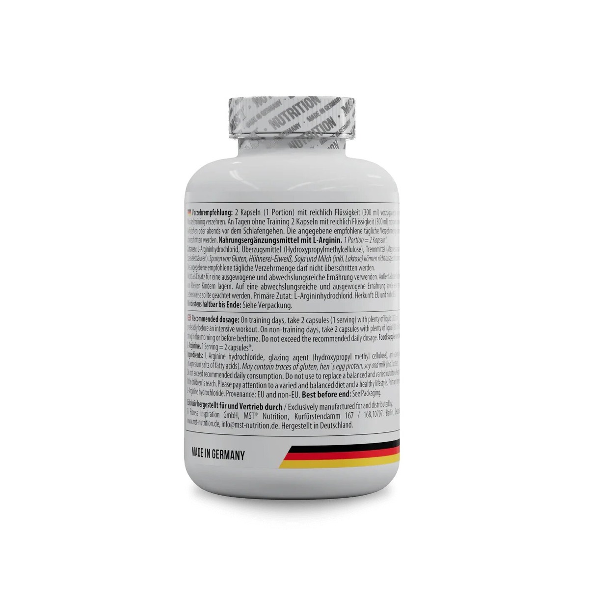 Аминокислота MST Nutrition L-Arginine 240 капсул. Фото 3