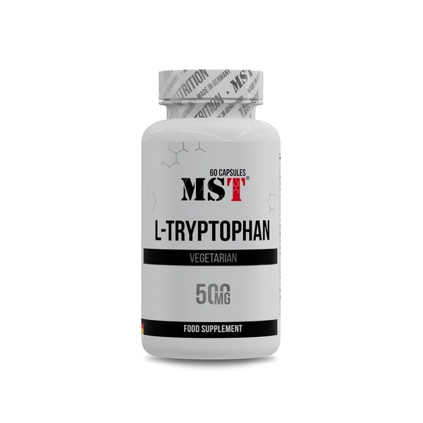 Аминокислота MST Nutrition L-Tryptophan 500 mg, 60 капсул