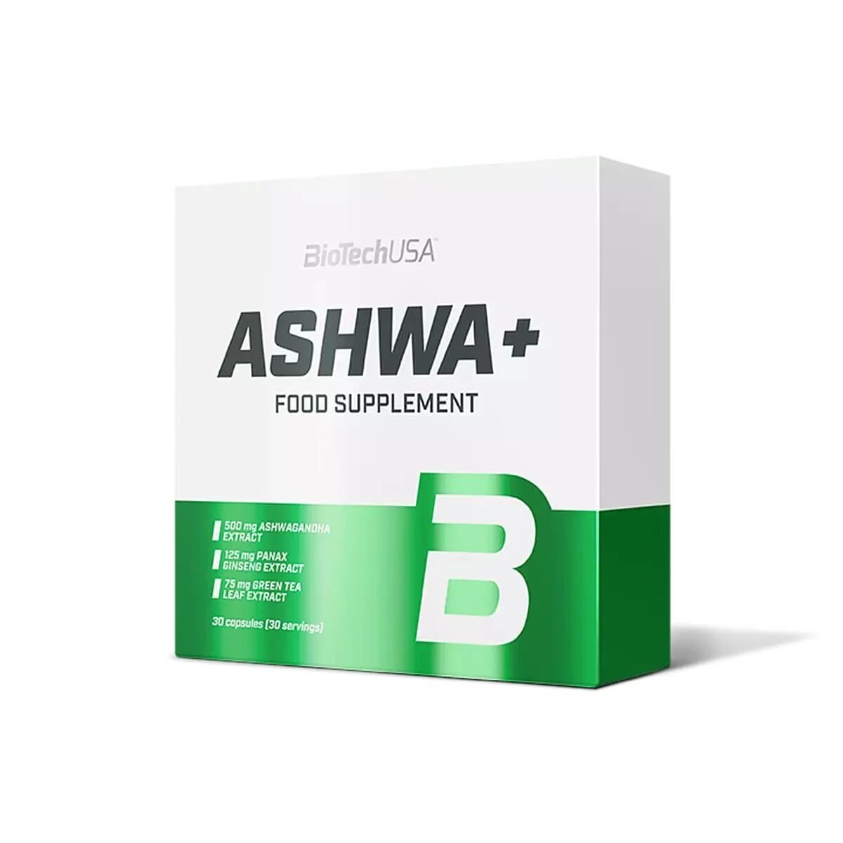 Натуральная добавка BioTech Ashwa+, 30 капсул